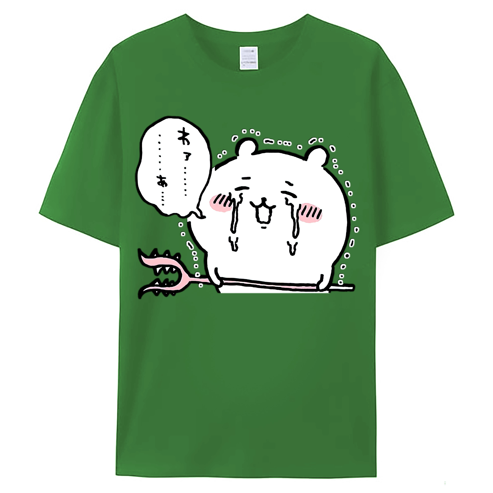 （画像用） ちいかわ ちいかわ Chii-kawa chiikawa レディースカジュアルプリントTシャツ（綿100％）